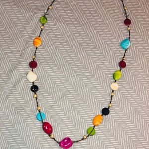 Colorful tropical necklace